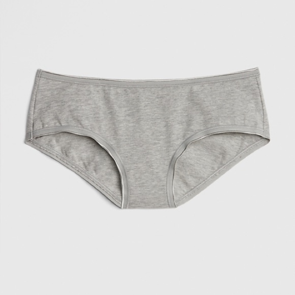NWT 3 GAP Gray Stretch Cotton Hipster